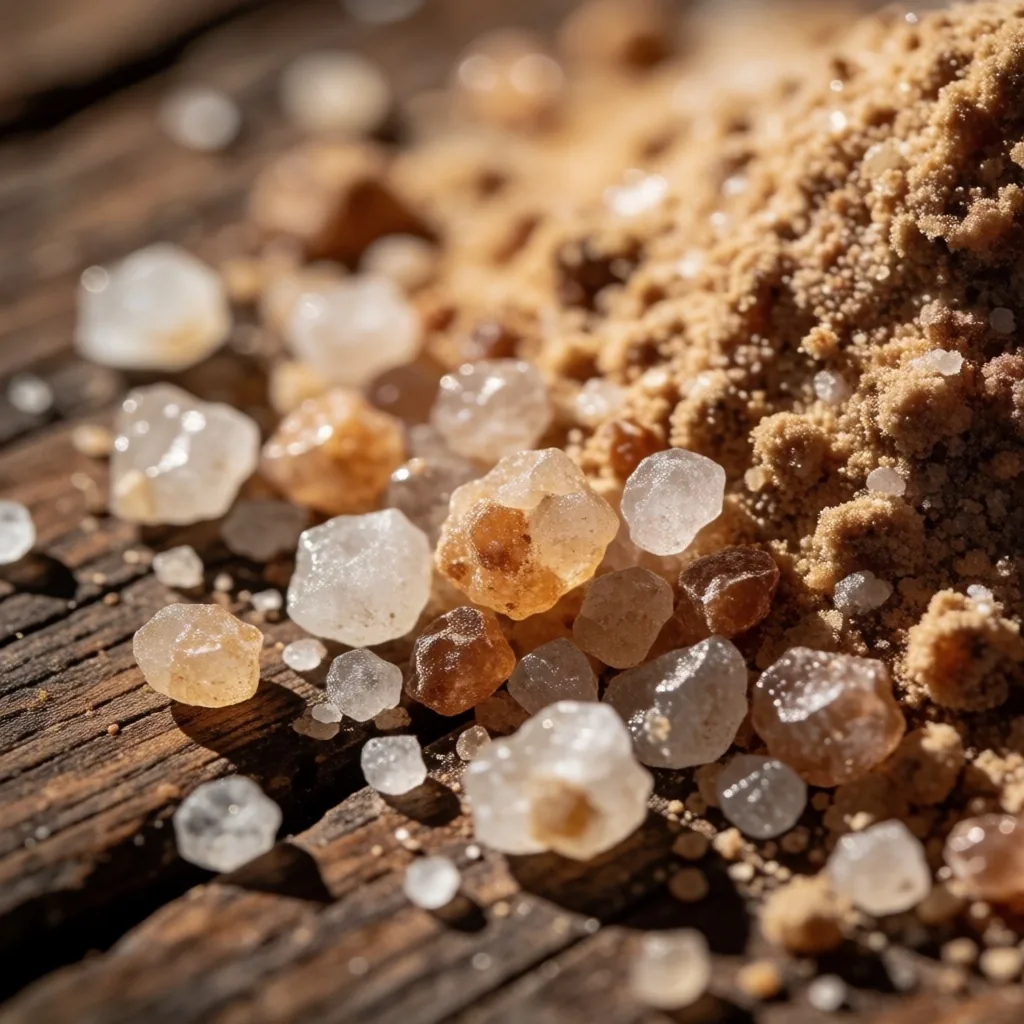 Crystalline mineral texture representing precise natural wellness